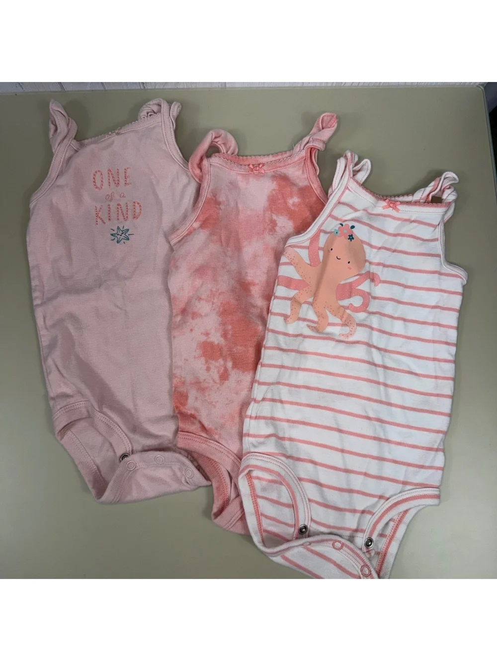 Carter’s Baby Girl 12M Bodysuit Lot 9 Piece